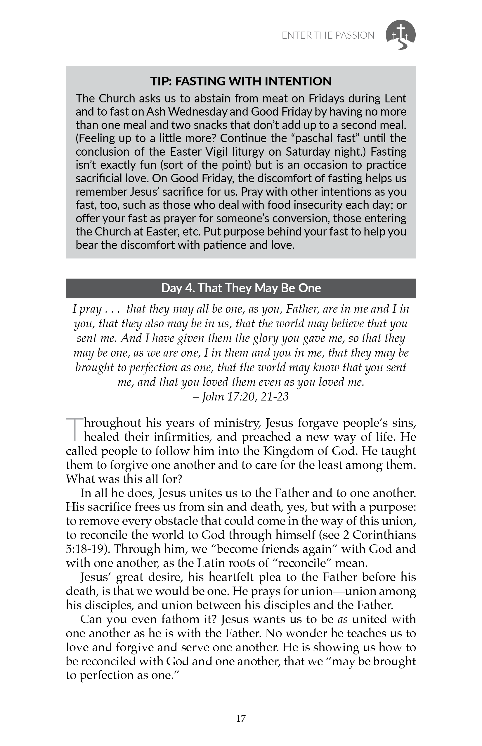 The 10:10 Challenge - Holy Week Companion – The Evangelical Catholic