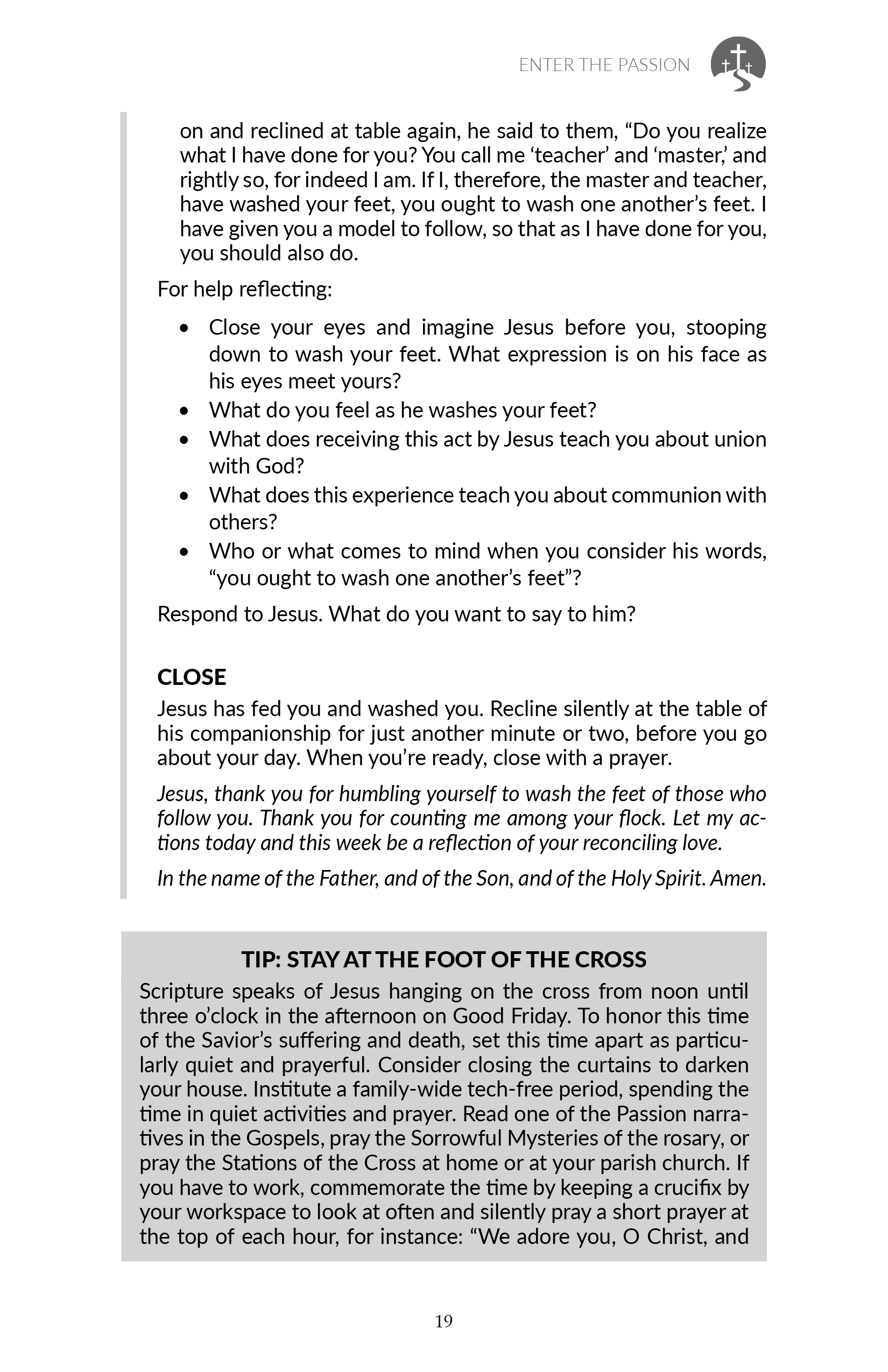 The 10:10 Challenge - Holy Week Companion – The Evangelical Catholic